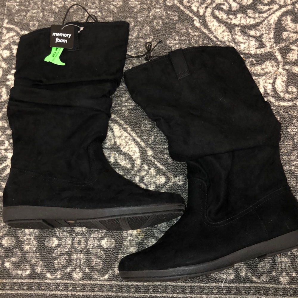 Black Memory Foam Boots